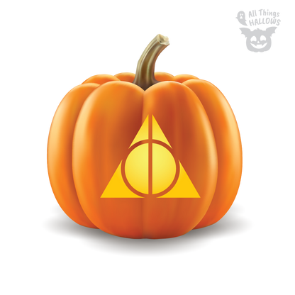 Deathly Hallows Pumpkin Stencil