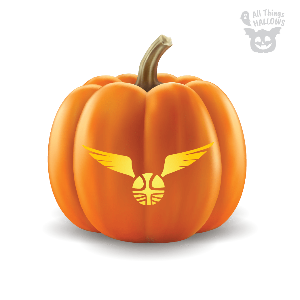 Golden Snitch Pumpkin Stencil