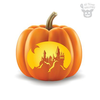 Hogwarts Pumpkin Stencil