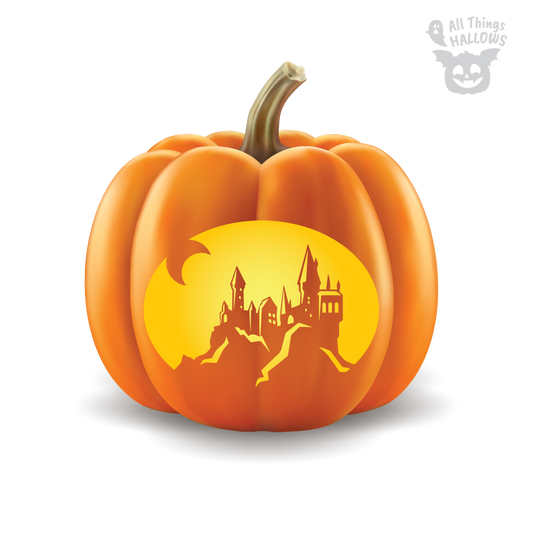 Hogwarts Pumpkin Stencil