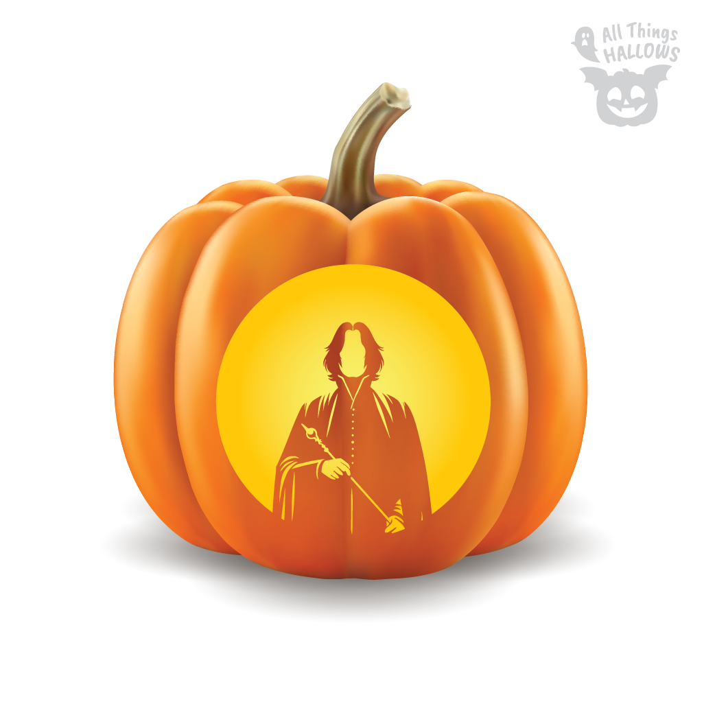 Professor Snape Pumpkin Stencil