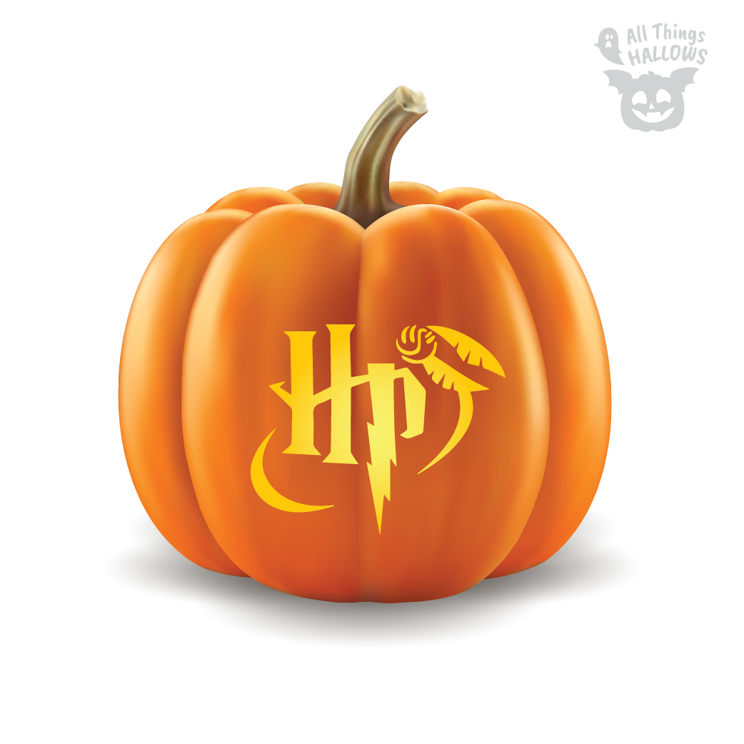 HP Snitch Pumpkin Stencil