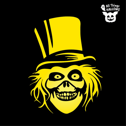 Hatbox Ghost Pumpkin Stencil