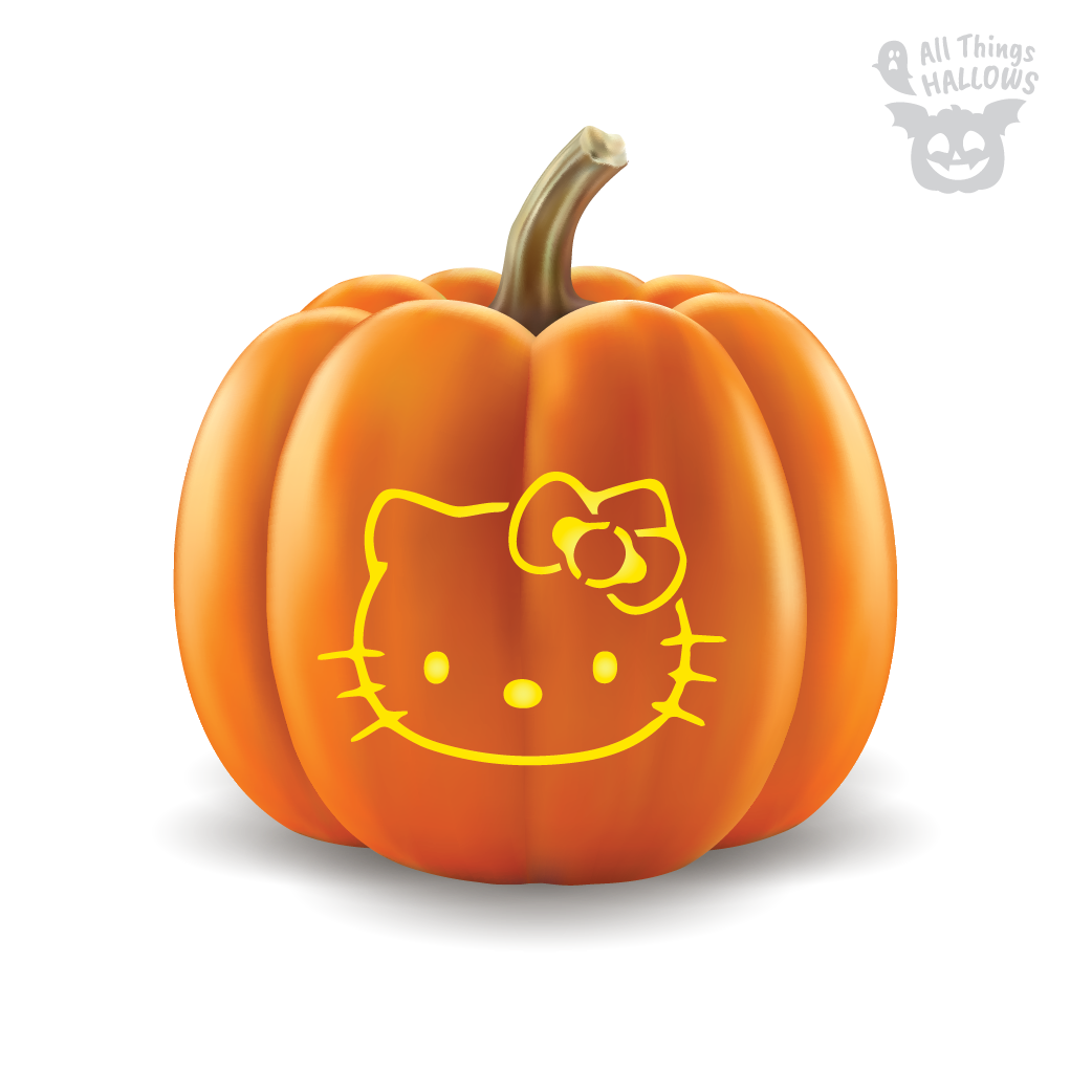 Hello Kitty Pumpkin Stencil