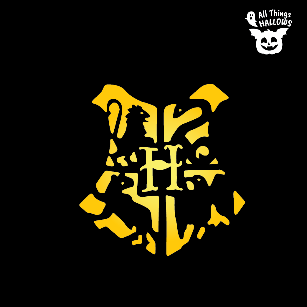 Hogwarts Crest Pumpkin Stencil