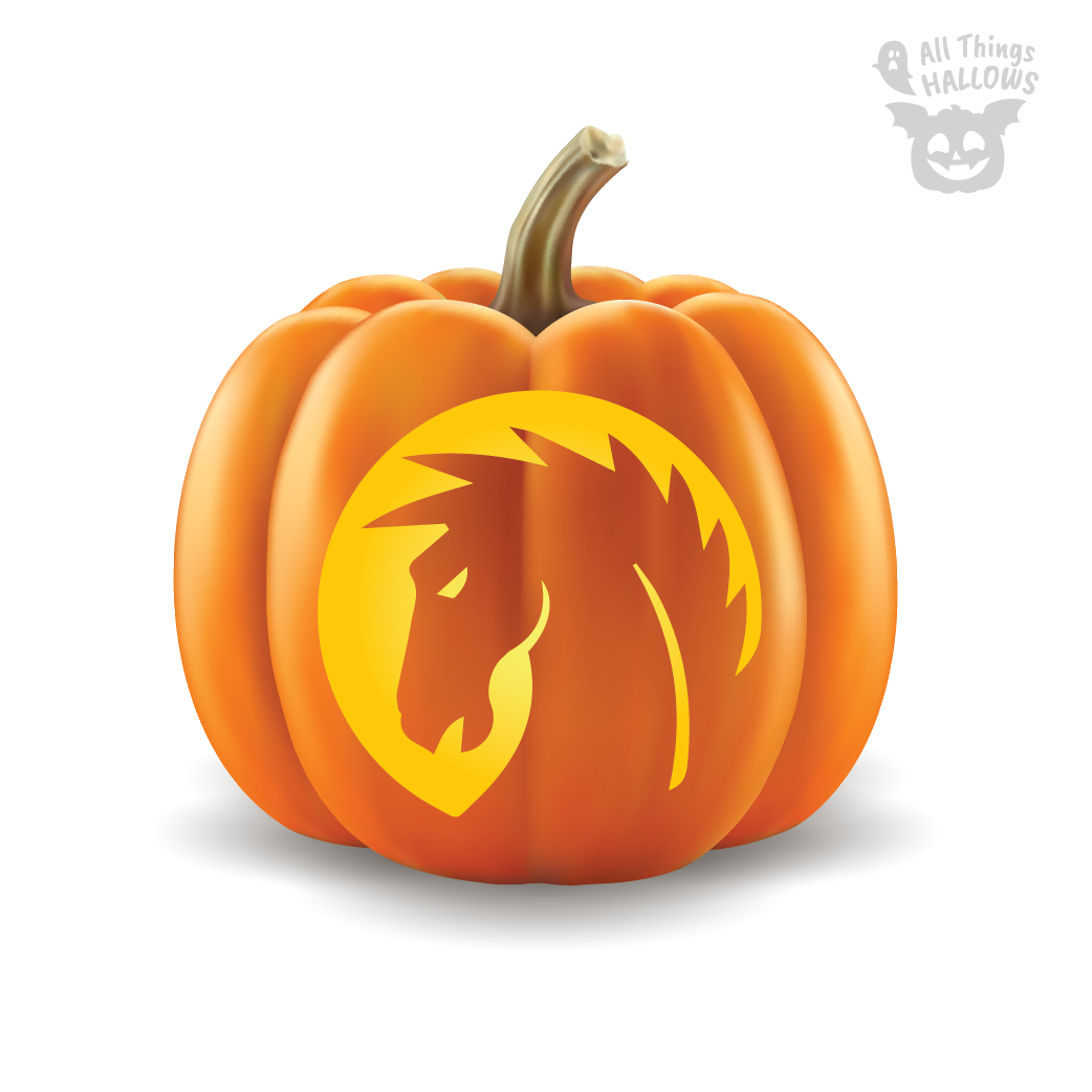 Horse Pumpkin Stencil