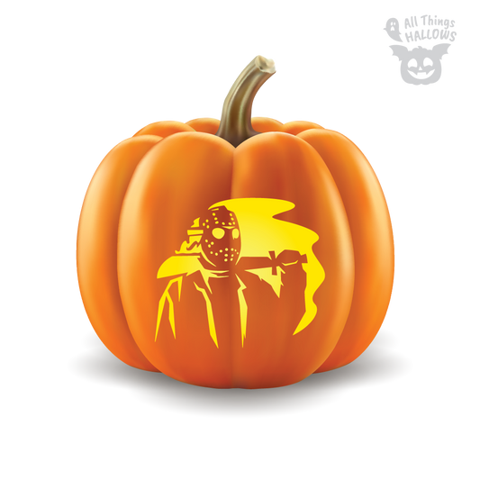 Jason Voorhees Pumpkin Stencil