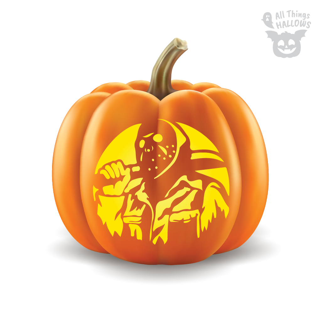 Jason Voorhees Pumpkin Stencil