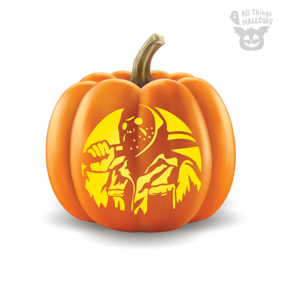 Jason Voorhees Pumpkin Stencil