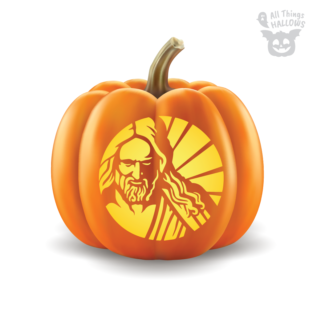 Jesus Pumpkin Stencil