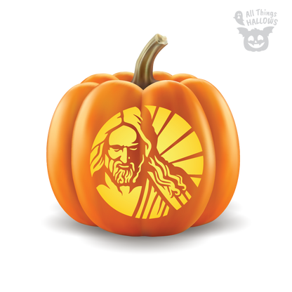 Jesus Pumpkin Stencil