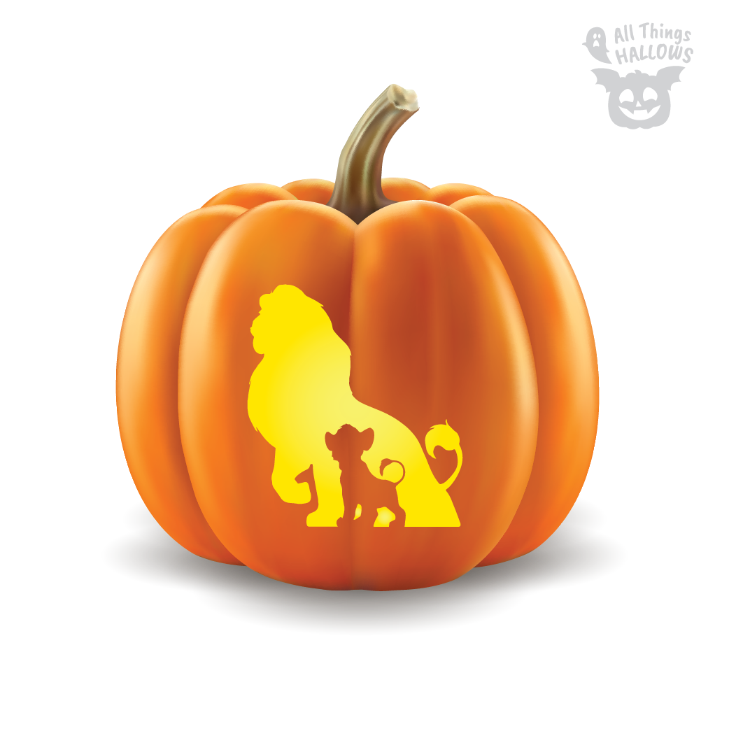 The Lion King Pumpkin Stencil