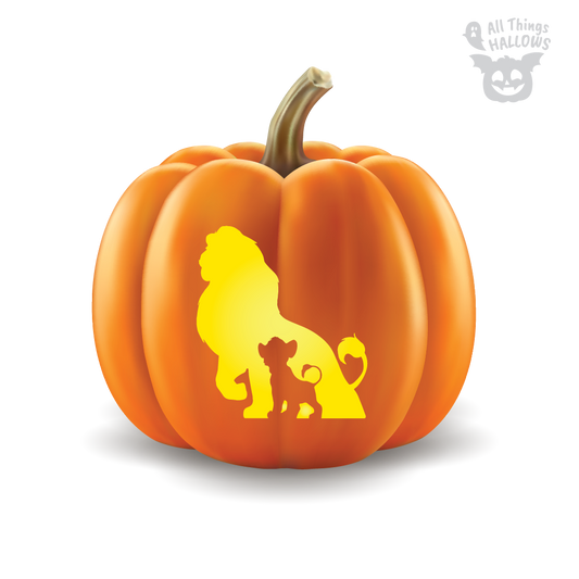 The Lion King Pumpkin Stencil