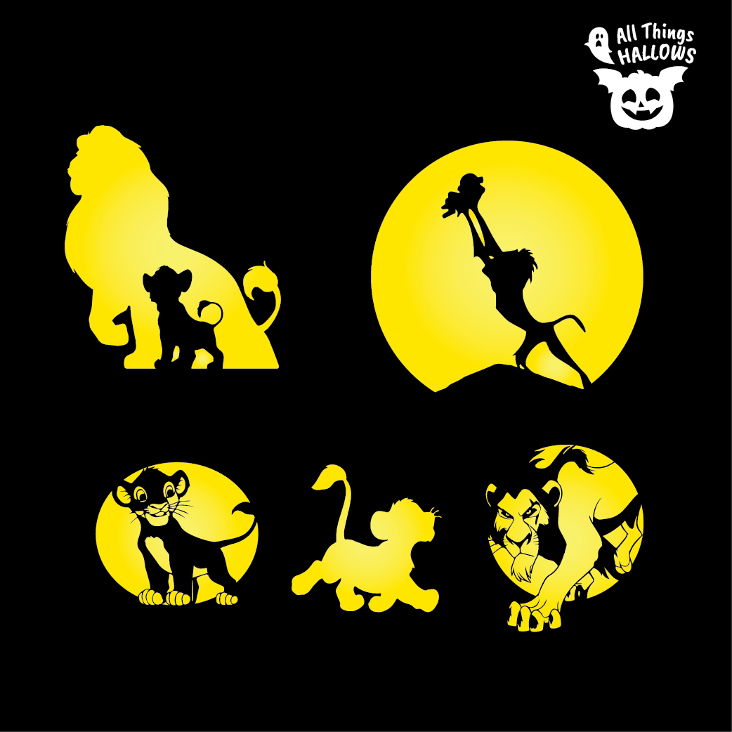 The Lion King Pumpkin Stencil