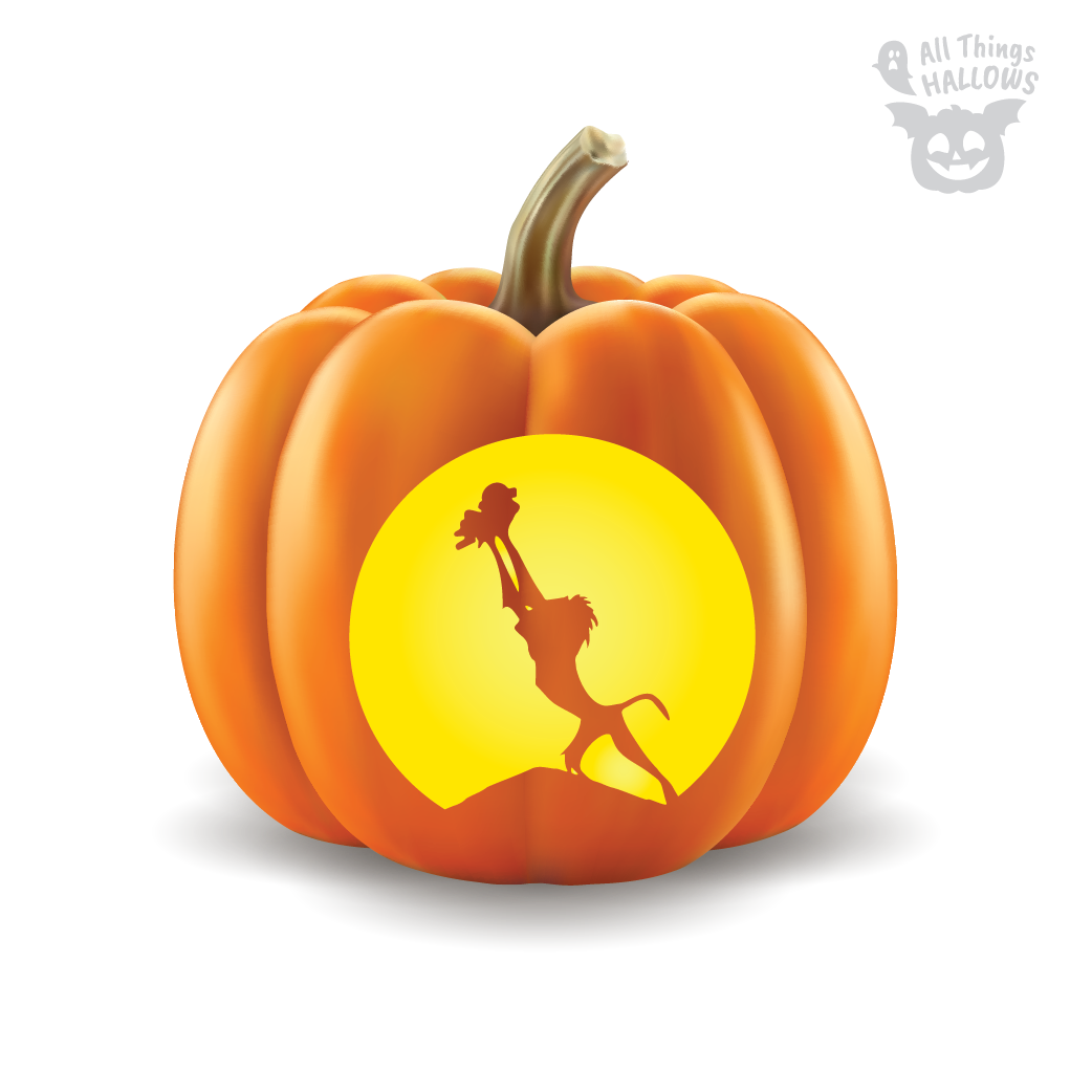 The Lion King Pumpkin Stencil