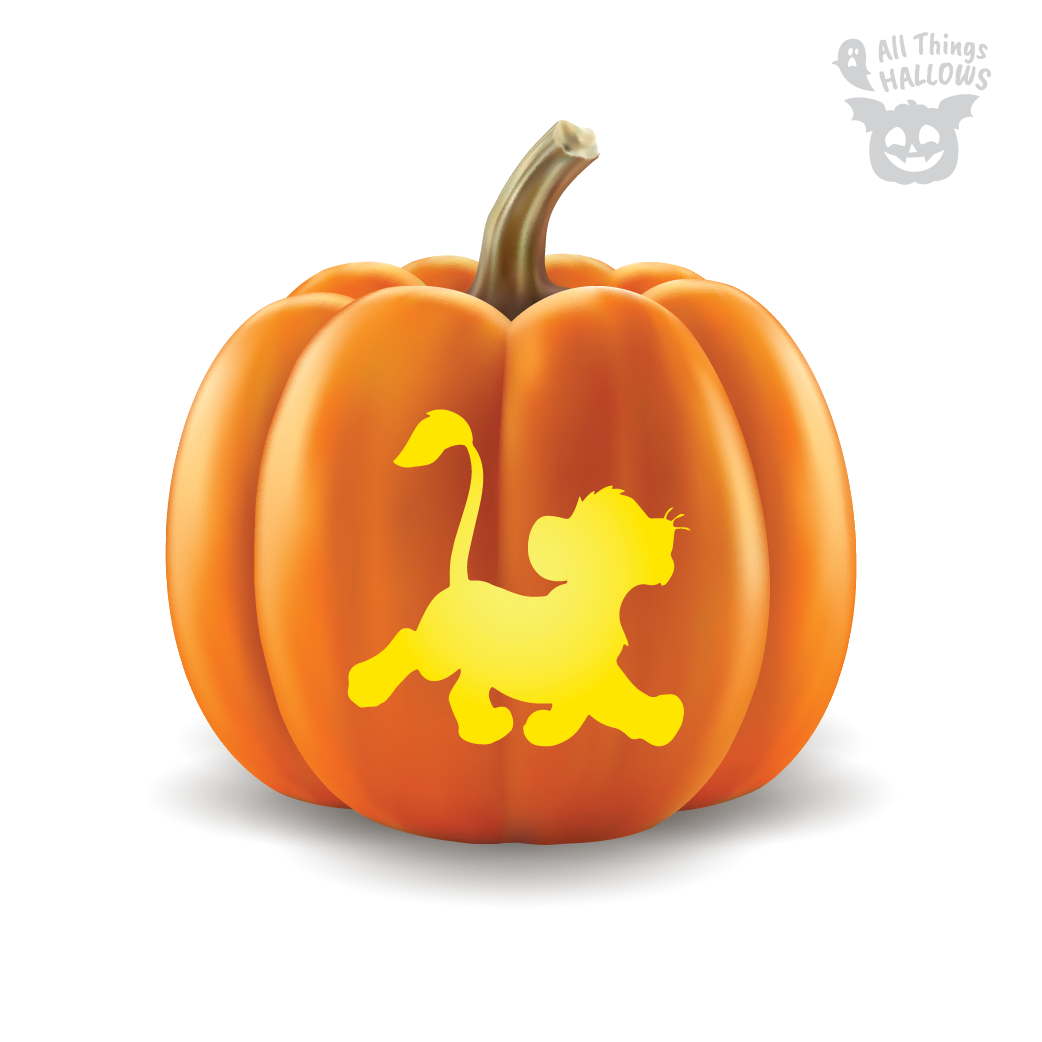 The Lion King Pumpkin Stencil