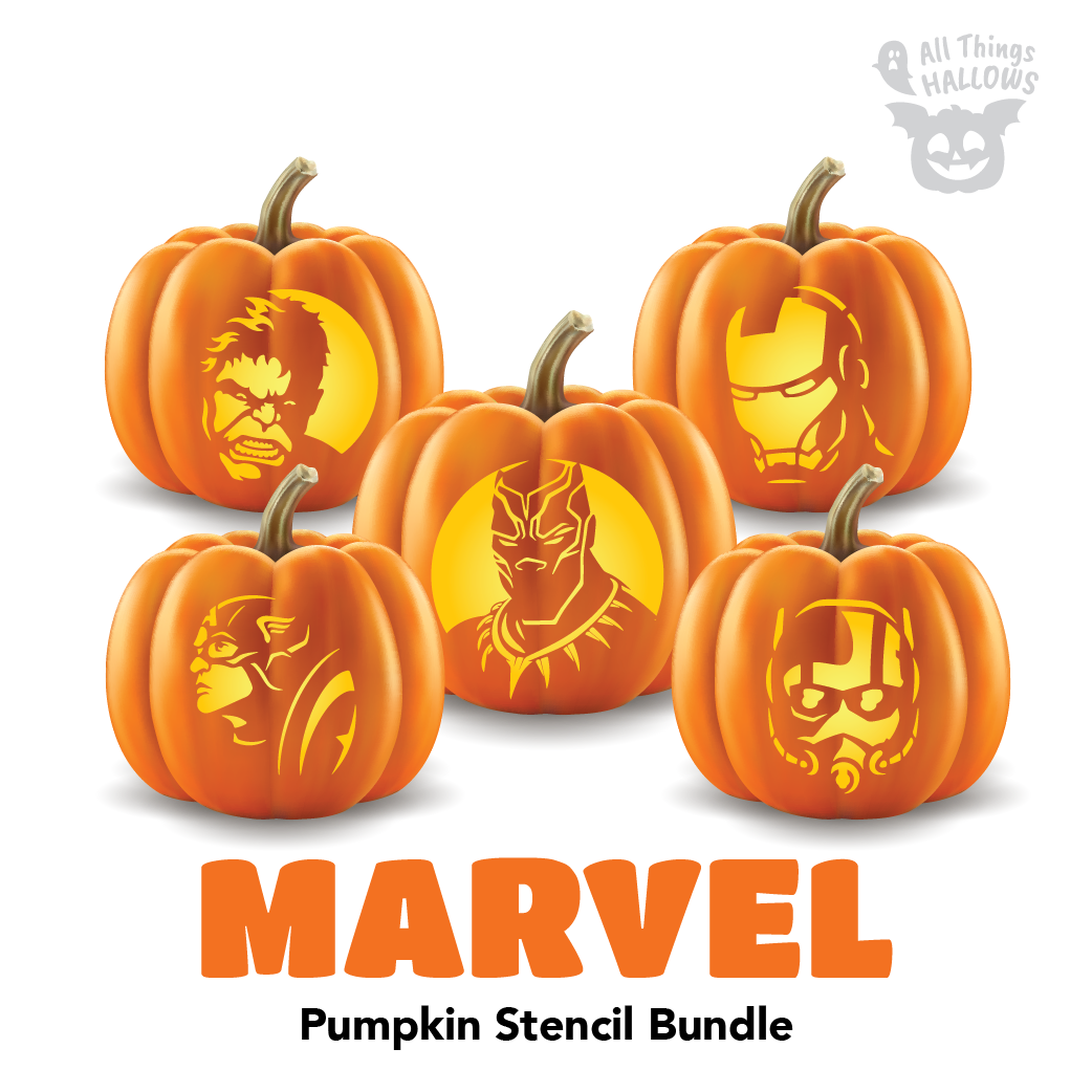 Marvel Pumpkin Stencil Bundle