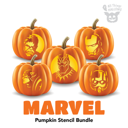 Marvel Pumpkin Stencil Bundle