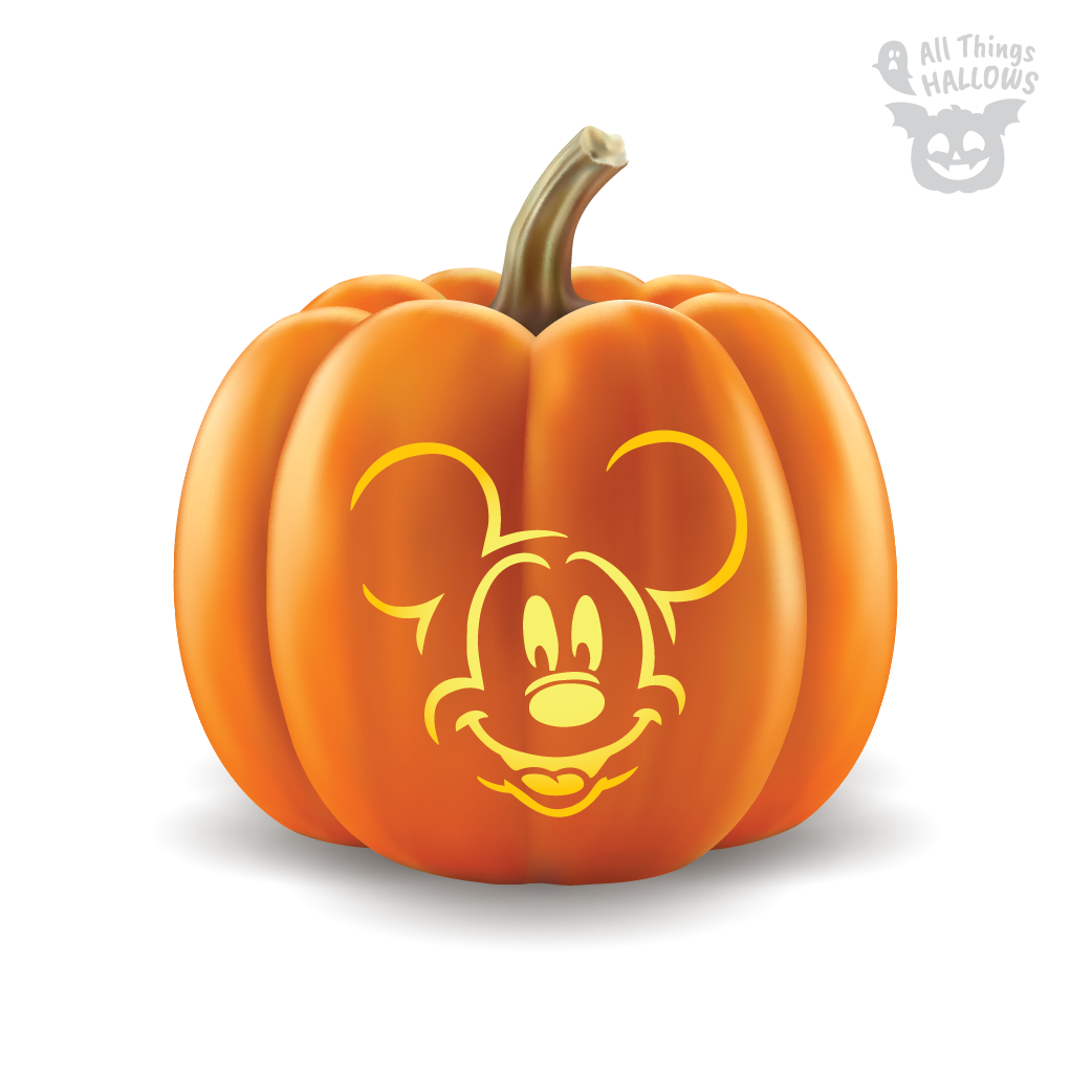 Mickey Mouse Pumpkin Stencil