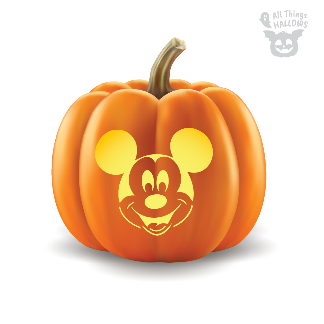 Mickey Mouse Pumpkin Stencil