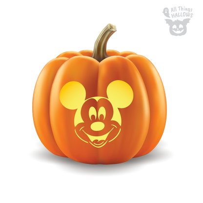 Mickey Mouse Pumpkin Stencil