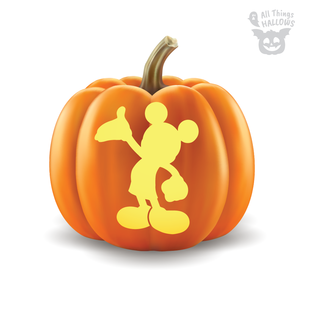 Mickey Mouse Pumpkin Stencil