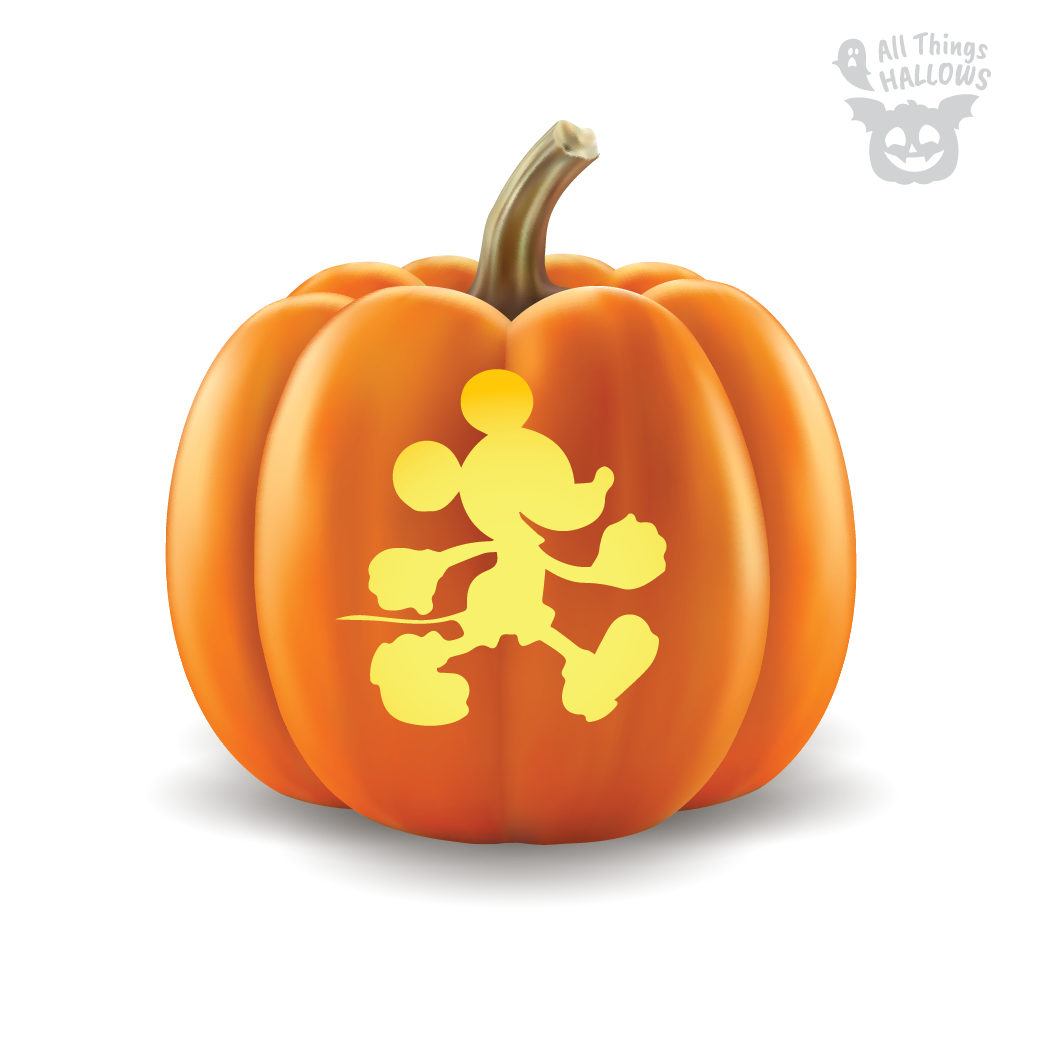 Mickey Mouse Pumpkin Stencil