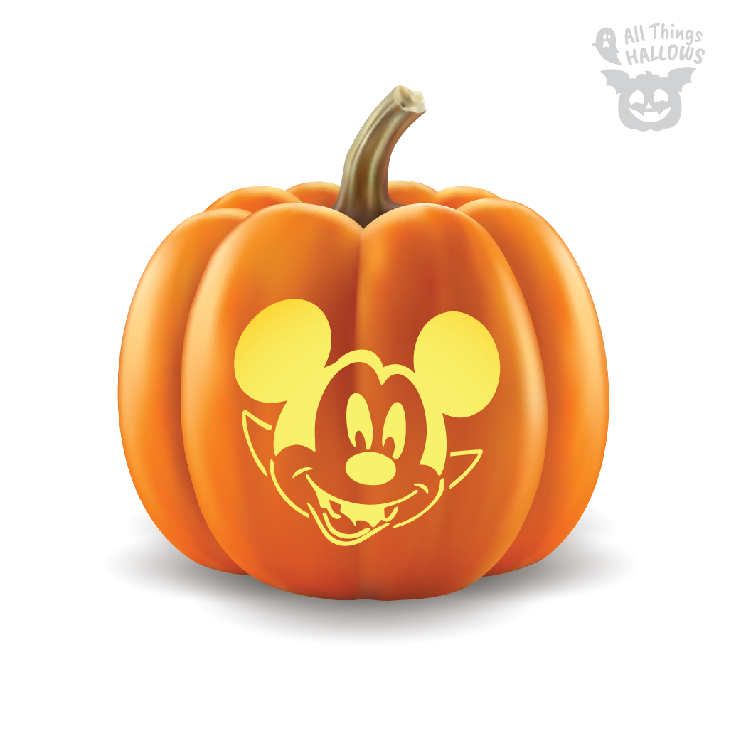 Mickey Mouse Pumpkin Stencil