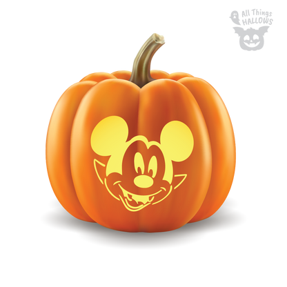 Mickey Mouse Pumpkin Stencil