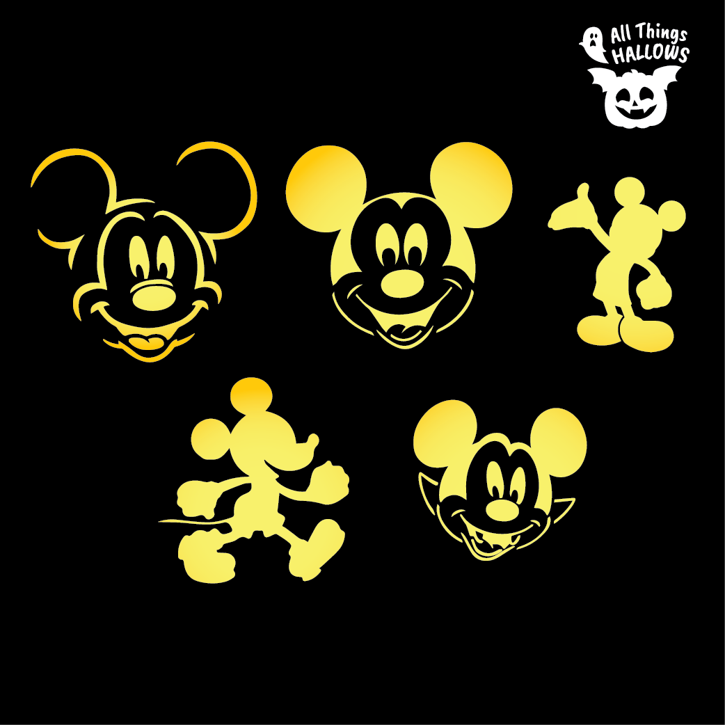 Mickey Mouse Pumpkin Stencil