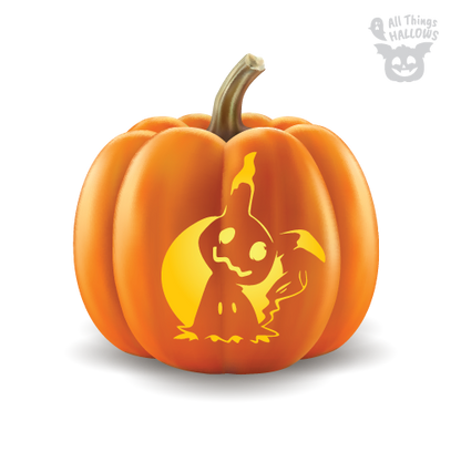 Mimikyu Pumpkin Stencil