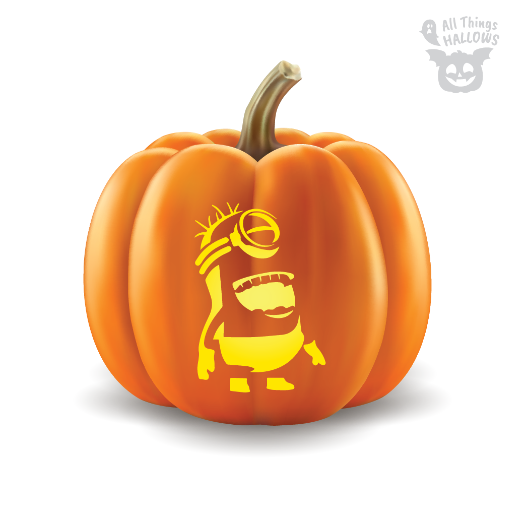 Minions Pumpkin Stencil