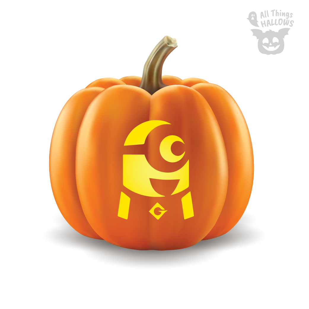 Minions Pumpkin Stencil