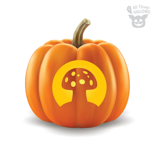 Mushroom Pumpkin Stencil