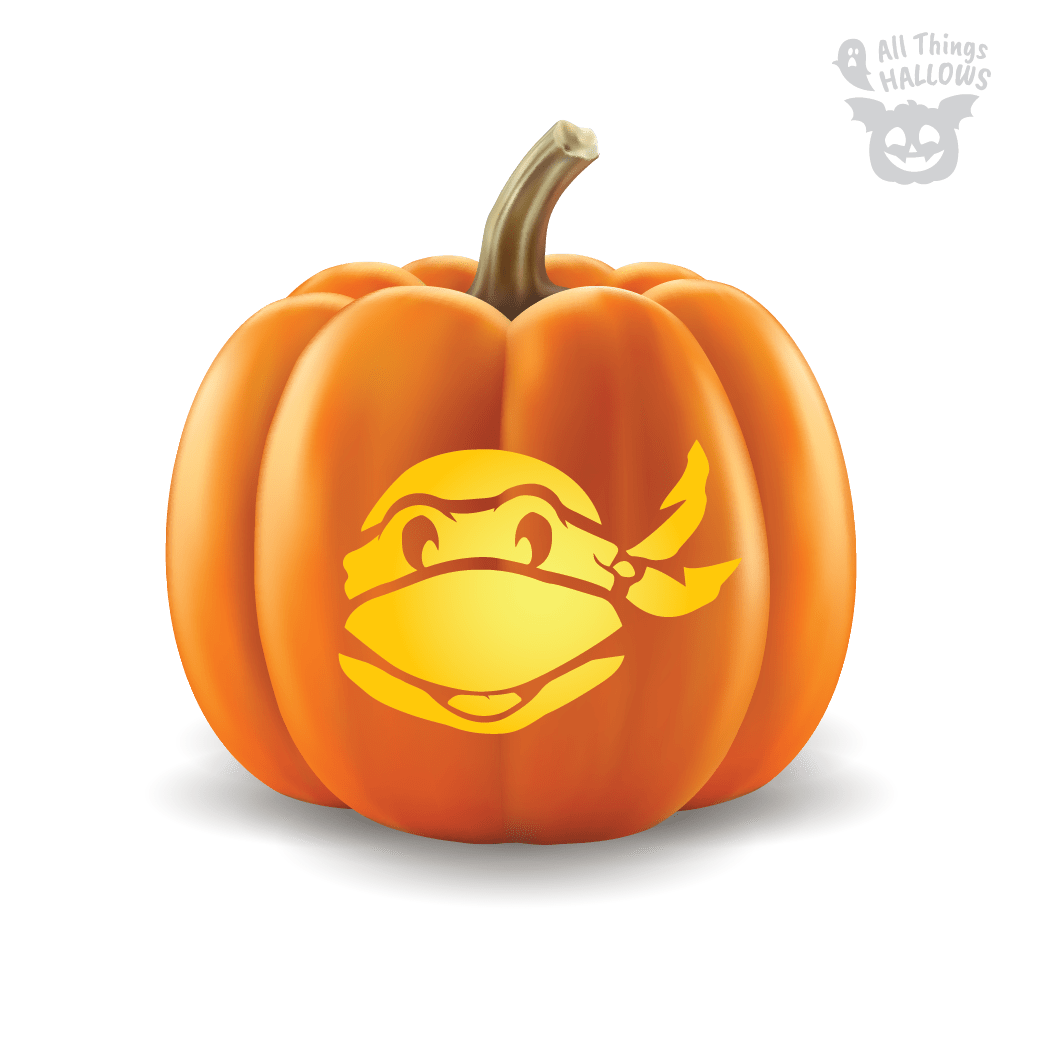 Ninja Turtle Pumpkin Stencil