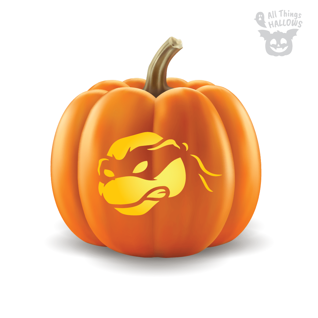 Ninja Turtle Pumpkin Stencil