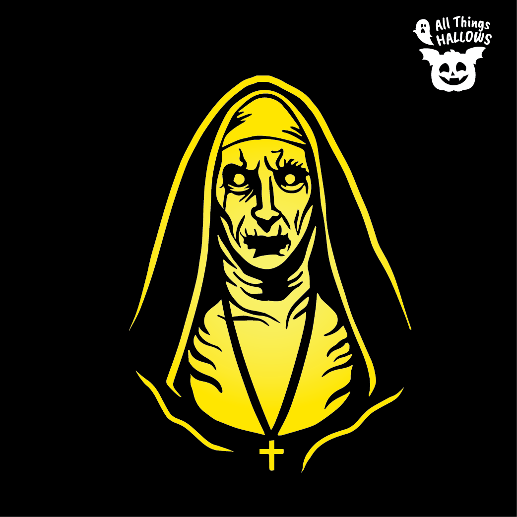 The Nun Pumpkin Stencil