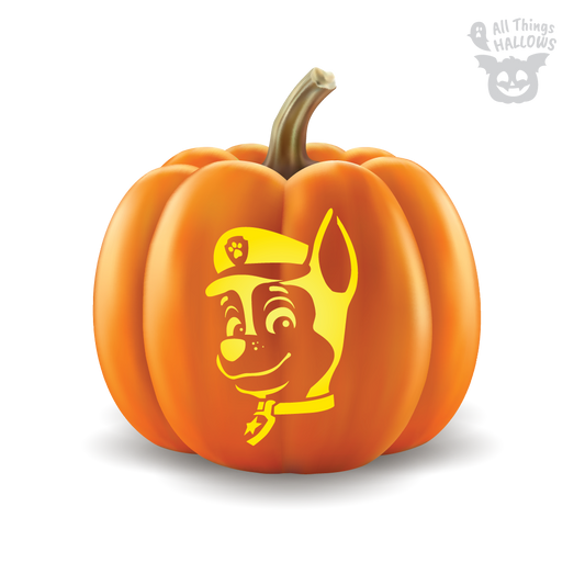 Paw Patrol Pumpkin Stencil