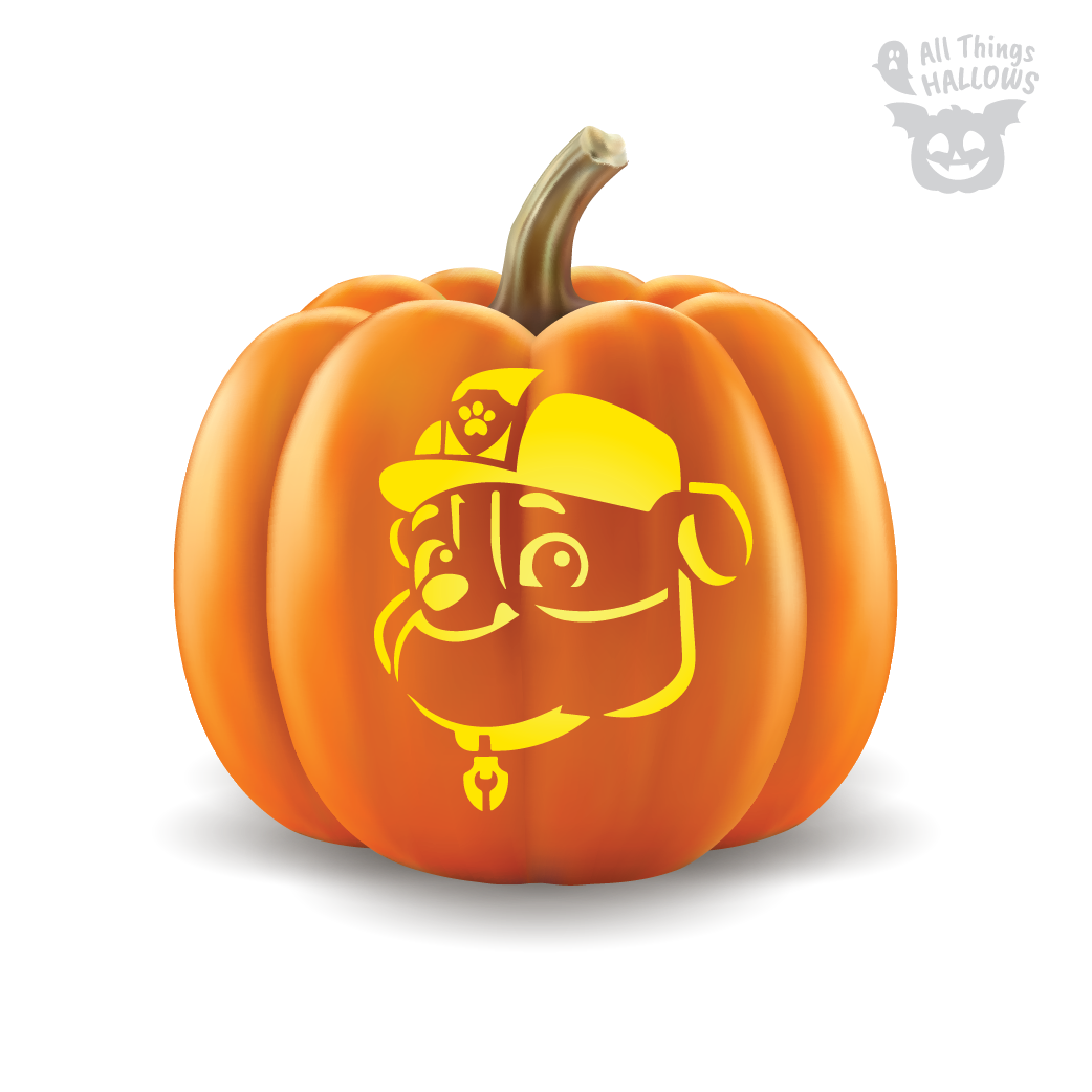 Paw Patrol Pumpkin Stencil