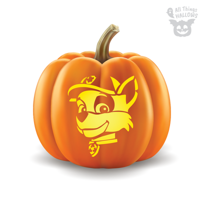 Paw Patrol Pumpkin Stencil