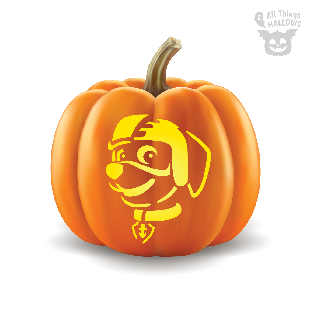 Paw Patrol Pumpkin Stencil