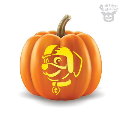 Paw Patrol Pumpkin Stencil