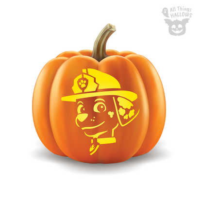 Paw Patrol Pumpkin Stencil