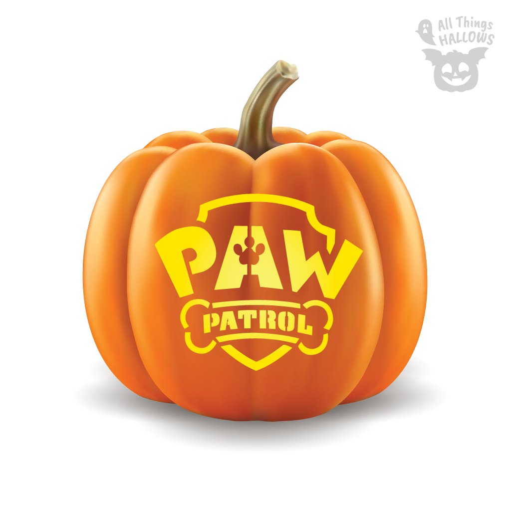 Paw Patrol Pumpkin Stencil