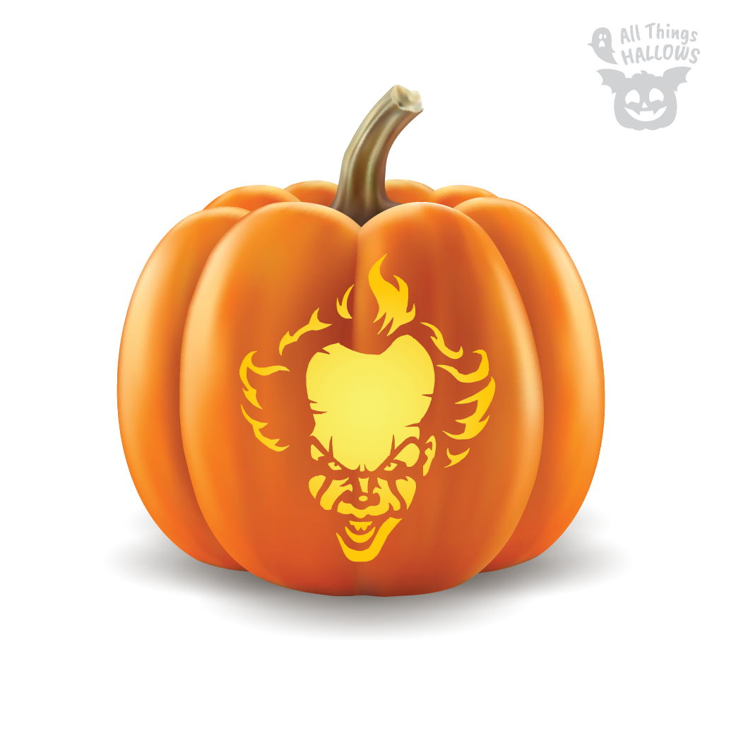 Pennywise Pumpkin Stencil