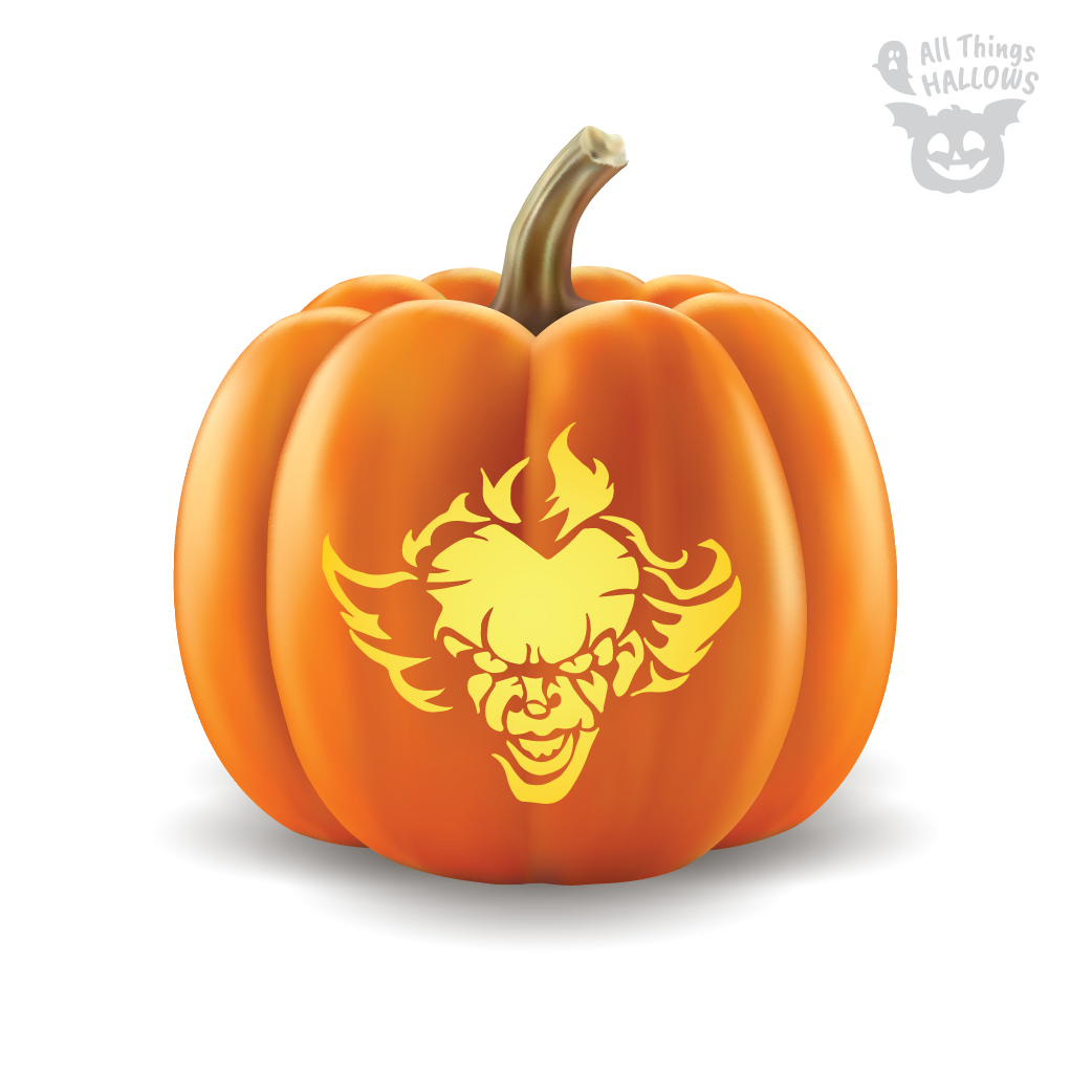 Pennywise Pumpkin Stencil