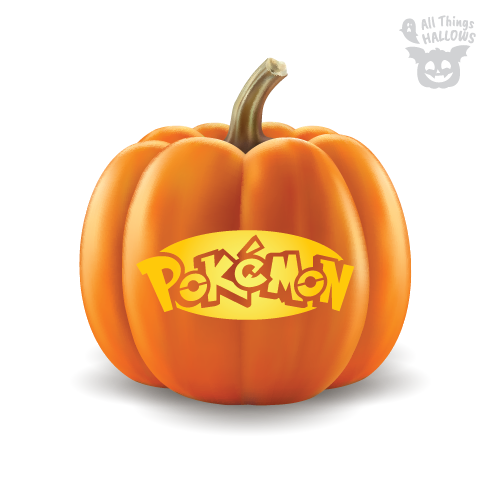 Pokemon Logo Pumpkin Stencil