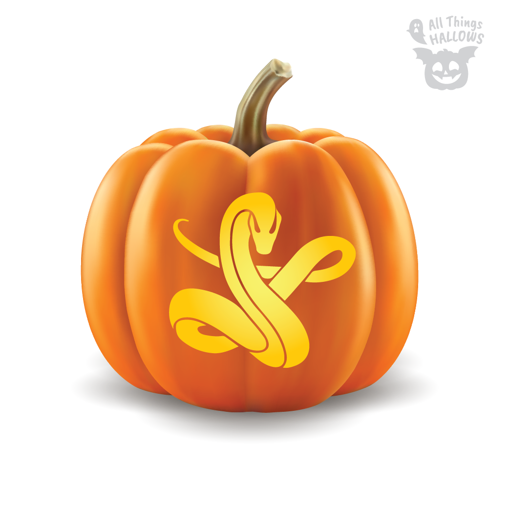 Snake Pumpkin Stencil