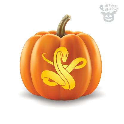 Snake Pumpkin Stencil