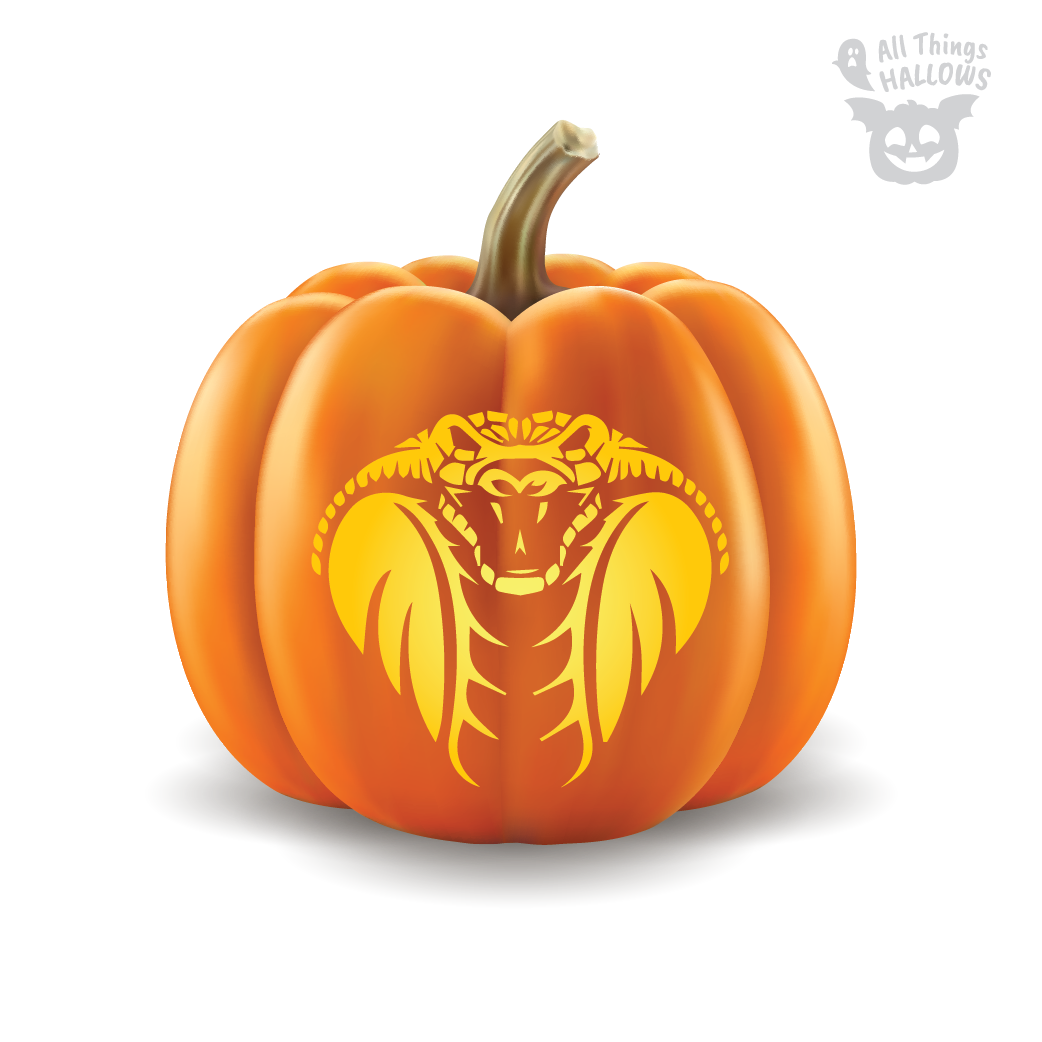 Snake Pumpkin Stencil